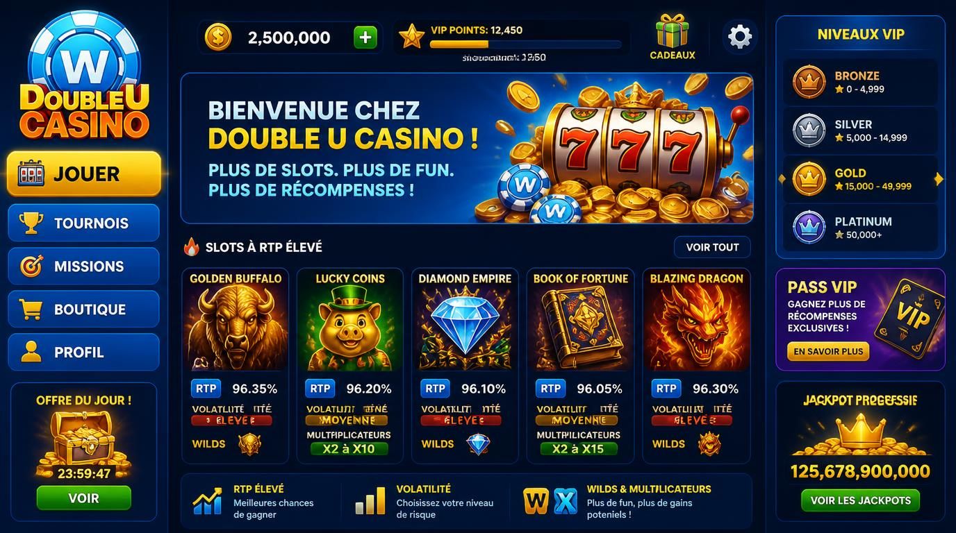 Niveaux VIP et progression sur les machines à sous