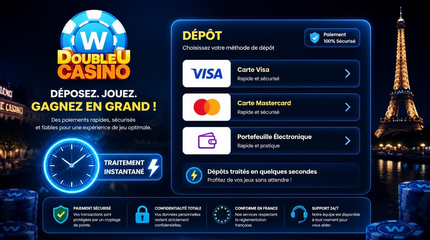 Interface de paiement rapide avec logos Visa et Mastercard sous fond sombre